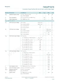 74AUP1G74GD數據表 頁面 8