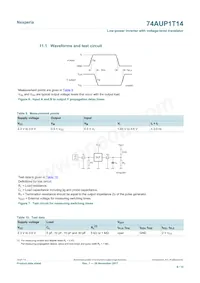 74AUP1T14GXH Datasheet Pagina 9