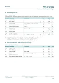 74AUP2G00GD Datasheet Pagina 5