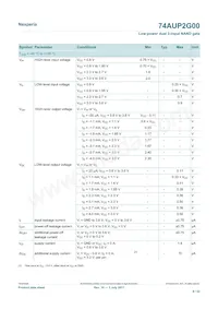 74AUP2G00GD數據表 頁面 8