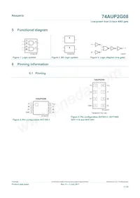 74AUP2G08GD Datasheet Pagina 3