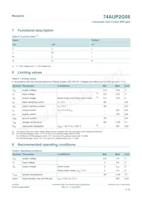 74AUP2G08GD Datasheet Pagina 5