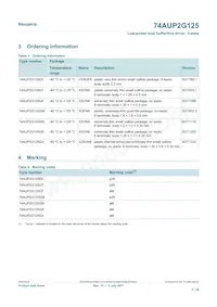 74AUP2G125GD Datasheet Pagina 2