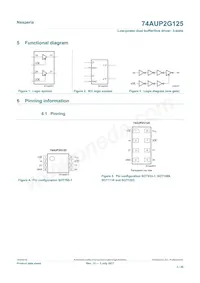 74AUP2G125GD數據表 頁面 3