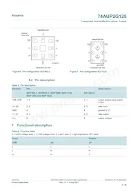 74AUP2G125GD Datasheet Pagina 4