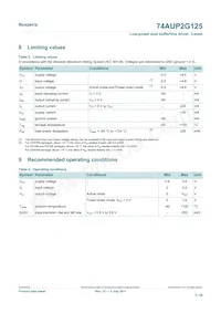 74AUP2G125GD Datasheet Pagina 5