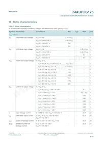 74AUP2G125GD Datasheet Pagina 6