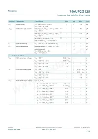 74AUP2G125GD Datasheet Pagina 7