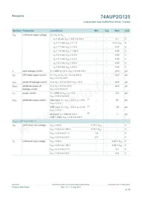 74AUP2G125GD Datasheet Pagina 8