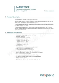 74AUP2G32GD Datasheet Cover