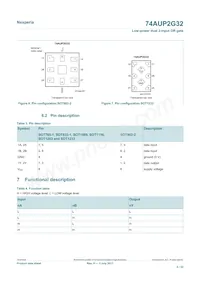 74AUP2G32GD數據表 頁面 4