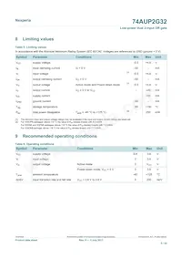 74AUP2G32GD數據表 頁面 5