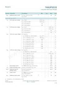 74AUP2G32GD數據表 頁面 8