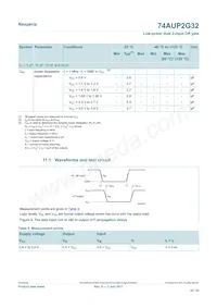 74AUP2G32GD數據表 頁面 10