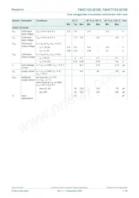 74HCT123D-Q100 Datasheet Page 7