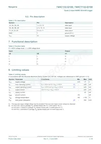 74HCT132D-Q100數據表 頁面 3