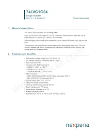 74LVC1G04GN Datasheet Cover