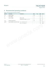 74LVC1G04GN Datasheet Pagina 5