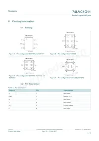 74LVC1G11GN Datasheet Pagina 3