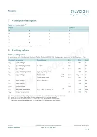 74LVC1G11GN Datasheet Pagina 4