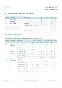 74LVC1G11GN Datasheet Page 5