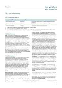 74LVC1G11GN Datasheet Pagina 17