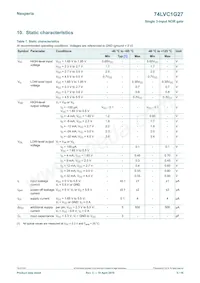 74LVC1G27GF Datasheet Page 5