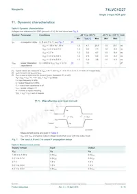 74LVC1G27GF數據表 頁面 6