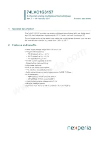 74LVC1G3157GN Datasheet Cover