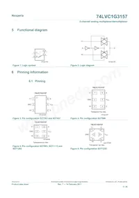 74LVC1G3157GN Datasheet Page 3