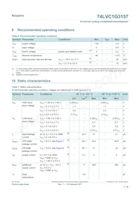 74LVC1G3157GN Datasheet Page 5