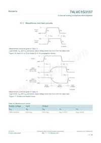 74LVC1G3157GN Datasheet Page 11