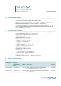 74LVC2G00GD Datasheet Copertura