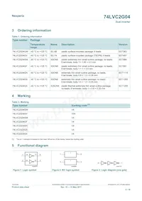 74LVC2G04GN數據表 頁面 2