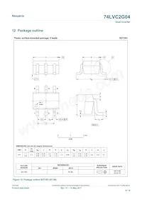 74LVC2G04GN Datasheet Pagina 9