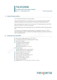 74LVC2G06GN Datasheet Copertura