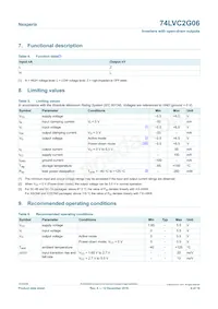 74LVC2G06GN數據表 頁面 4