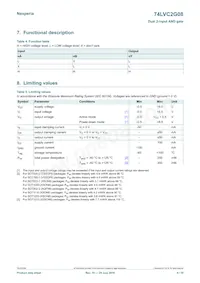 74LVC2G08GN數據表 頁面 4