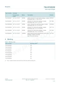 74LVC2G32GD Datasheet Pagina 2