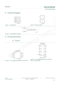 74LVC2G32GD Datasheet Pagina 3