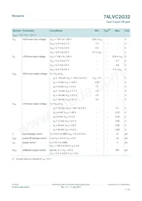 74LVC2G32GD數據表 頁面 7