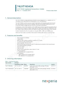 74LVT16543ADGGS Datasheet Copertura