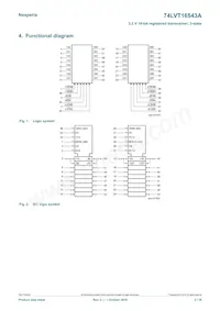 74LVT16543ADGGS Datasheet Pagina 2