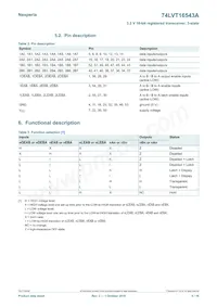 74LVT16543ADGGS Datasheet Pagina 5