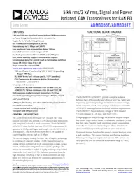 ADM3055EBRIZ-RL數據表 封面