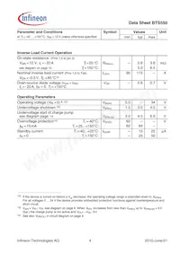 BTS550PE3146HKSA1 Datasheet Page 4