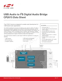 CP2615-A01-GMR Datasheet Cover