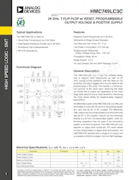 HMC749LC3CTR Datasheet Cover