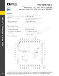 HMC834LP6GETR Datenblatt Cover