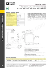 HMC834LP6GETR Datasheet Page 11